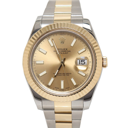 Rolex Datejust 41mm Champagne Dial Watch Ref# 116333 - Happy Jewelers Fine Jewelry Lifetime Warranty