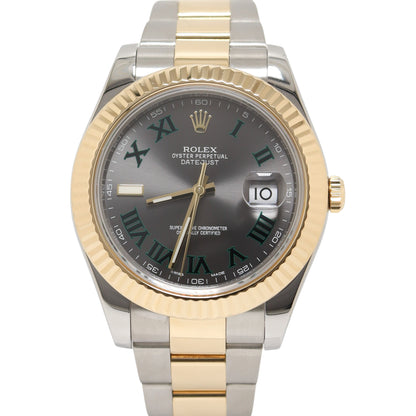 Rolex Datejust 41mm Wimbledon Dial Watch Ref# 116333 - Happy Jewelers Fine Jewelry Lifetime Warranty