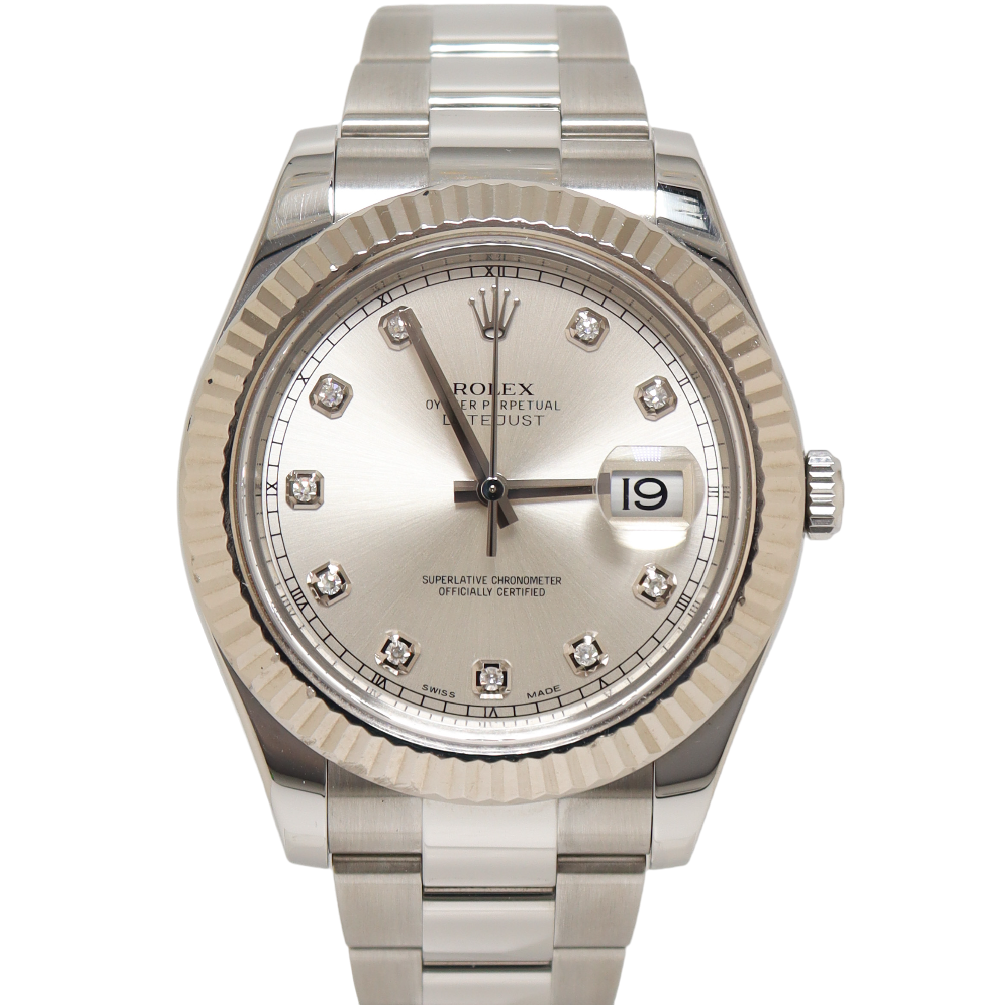 Rolex Datejust 41mm Silver Dial Watch Ref# 116334 - Happy Jewelers Fine Jewelry Lifetime Warranty
