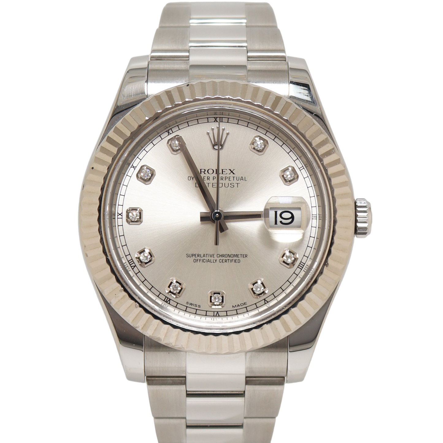 Rolex Datejust 41mm Silver Dial Watch Ref# 116334