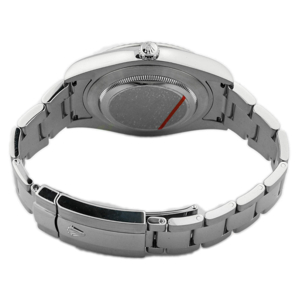 Rolex Datejust II 41mm Stainless Steel Dark Gray Diamond Dot Dial Watch Reference #: 116334 - Happy Jewelers Fine Jewelry Lifetime Warranty