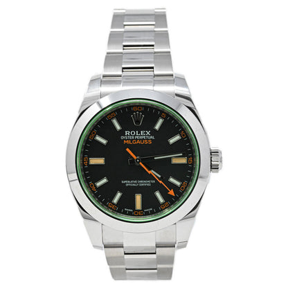 Rolex Milgauss 40mm Black Dial Watch Ref# 116400GV - Happy Jewelers Fine Jewelry Lifetime Warranty