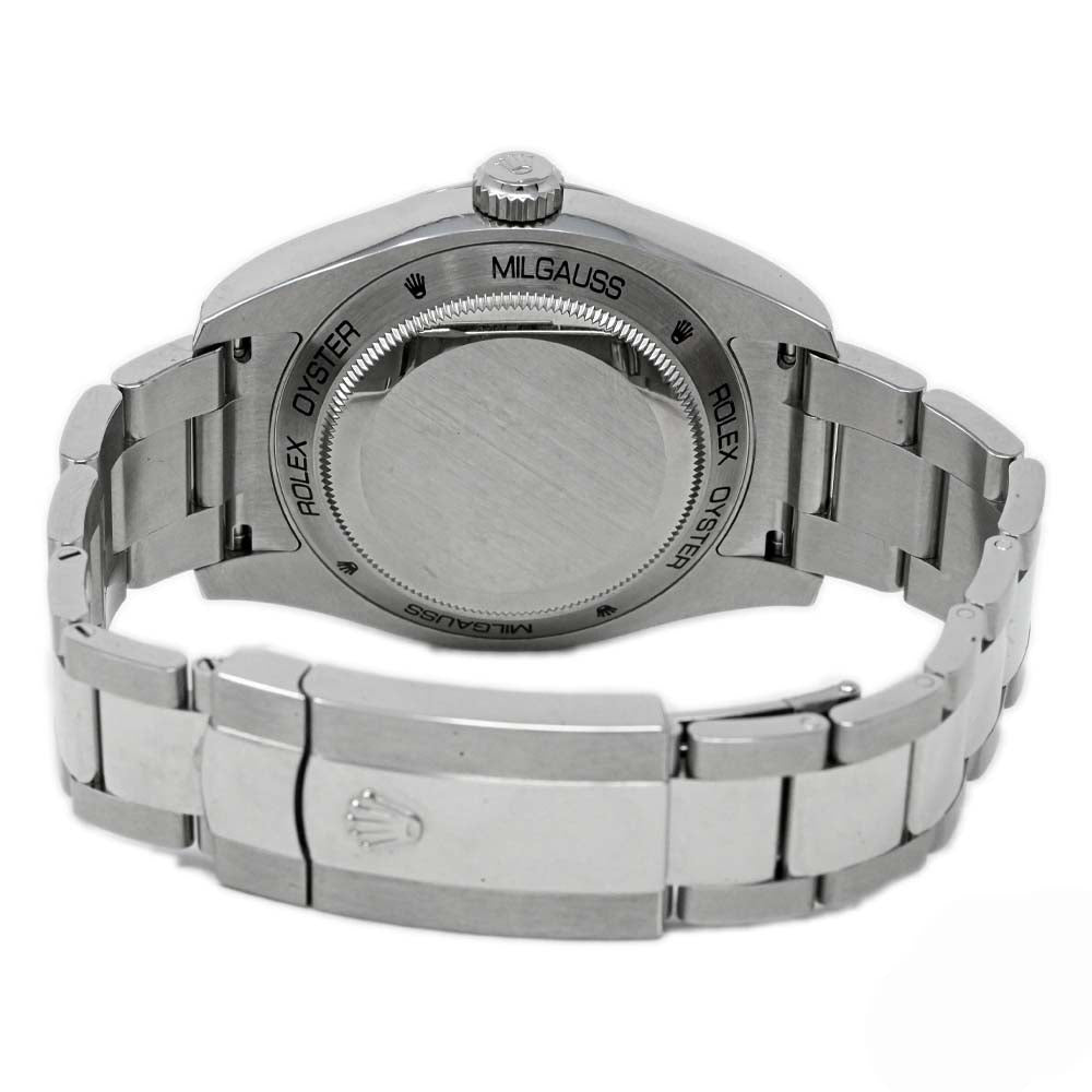 Rolex Milgauss Stainless Steel 40mm Z-Blue Stick Dial Watch Reference #: 116400GV - Happy Jewelers Fine Jewelry Lifetime Warranty