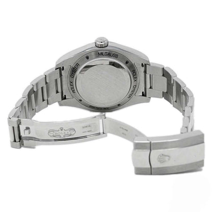 Rolex Milgauss Stainless Steel 40mm Z-Blue Stick Dial Watch Reference #: 116400GV - Happy Jewelers Fine Jewelry Lifetime Warranty