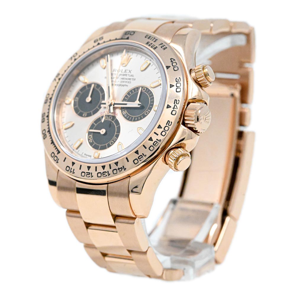 Rolex Unisex Daytona 18K Everose Gold 40mm Sundust Chronograph Dial Watch Reference #: 116505 - Happy Jewelers Fine Jewelry Lifetime Warranty