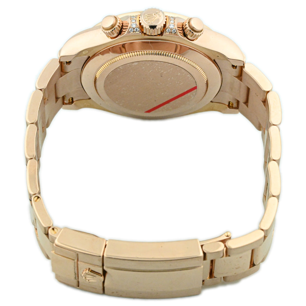 Rolex Daytona Rose Gold 40mm Custom Black Rainbow Watch Reference #: 116505 - Happy Jewelers Fine Jewelry Lifetime Warranty