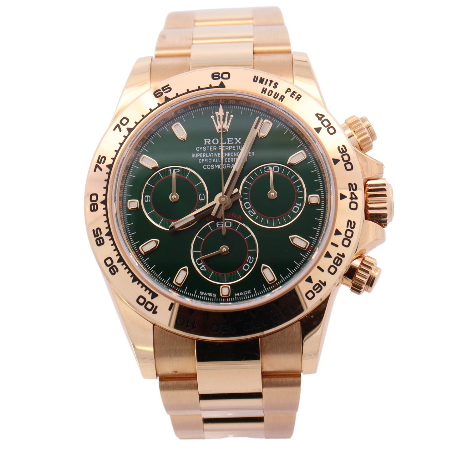 Rolex Daytona 40mm Green Dial Watch Ref# 116508