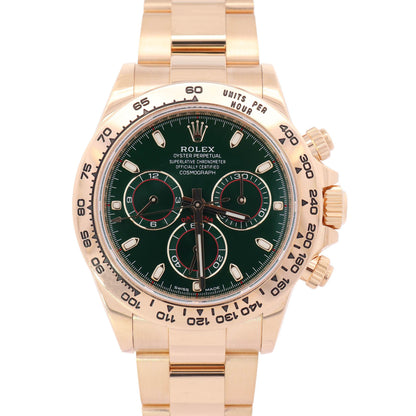 Rolex Daytona 40mm Green Chronograph Stick Dial "John Mayer" Watch Ref# 116508 - Happy Jewelers Fine Jewelry Lifetime Warranty