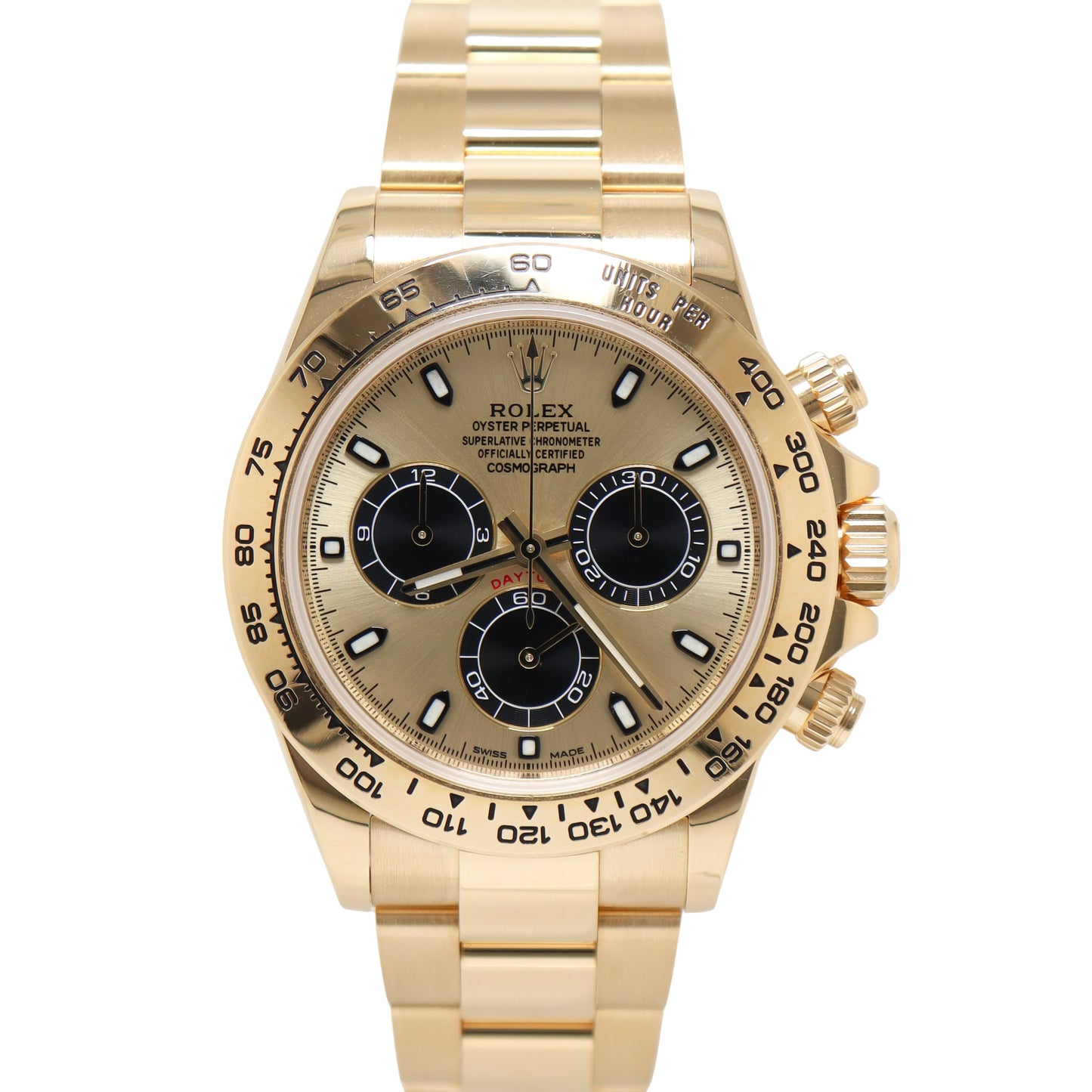 Champagne Racing Dial Rolex Daytona 40mm Champagne Dial Ref# 116508 – Happy Jewelers