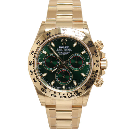 Rolex Daytona 40mm Green Dial Watch Ref# 116508 - Happy Jewelers Fine Jewelry Lifetime Warranty