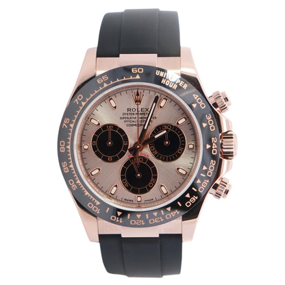 Rolex Daytona 40mm Pink Dial Watch Ref# 116515LN - Happy Jewelers Fine Jewelry Lifetime Warranty