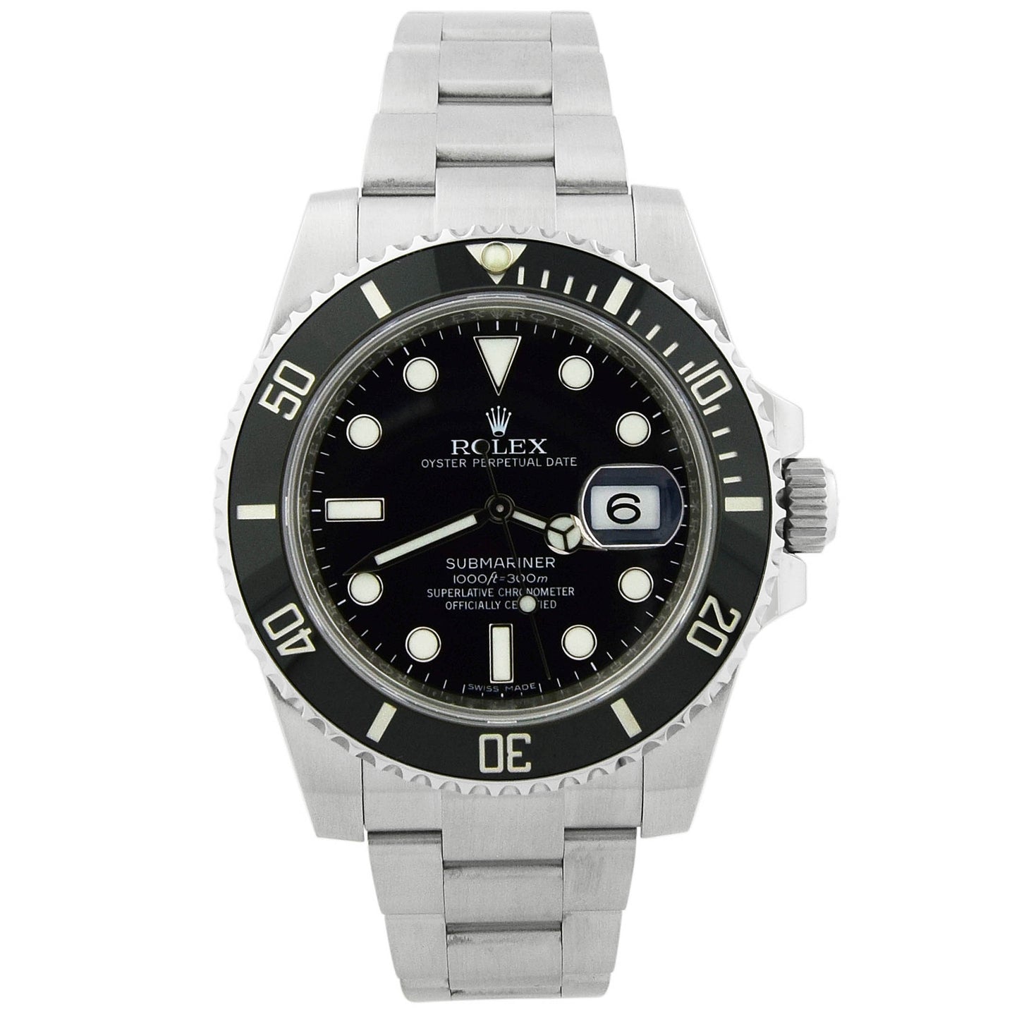 Rolex Submariner 40mm Black Dial Watch Ref# 116610LN