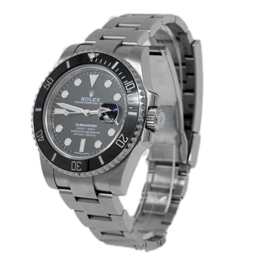 Rolex Submariner Date 40mm Stainless Steel Black Dot Dial Watch Reference# 116610LN - Happy Jewelers Fine Jewelry Lifetime Warranty