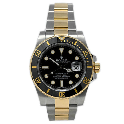 Rolex Submariner 40mm Black Dial Watch Ref# 116613 - Happy Jewelers Fine Jewelry Lifetime Warranty