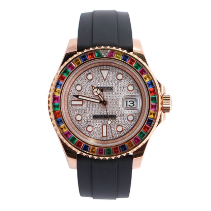 Rolex Yacht-Master 40mm Pave Dial Watch Ref# 116655 - Happy Jewelers Fine Jewelry Lifetime Warranty