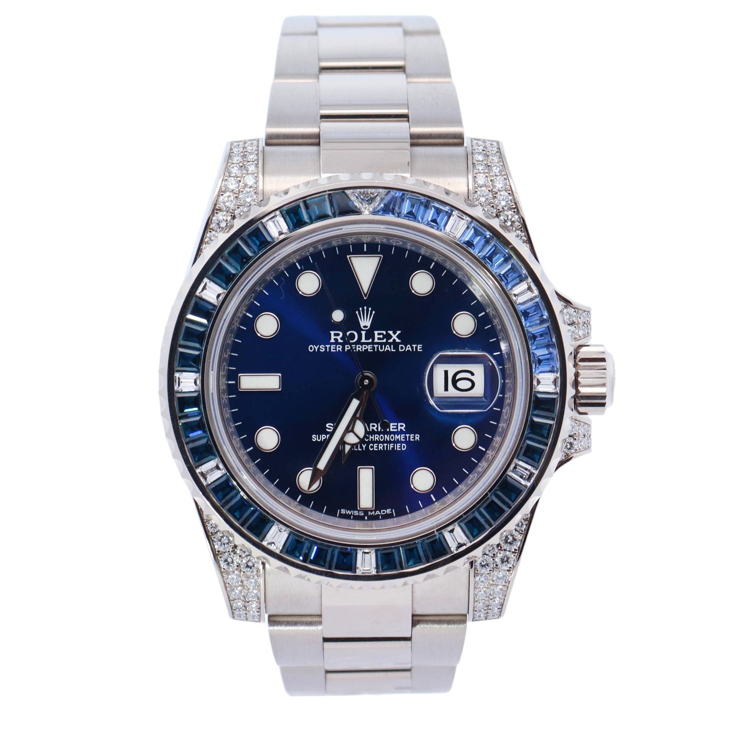 Rolex GMT-Master II 40mm White Gold Blue Dot Dial Watch Reference# 116659SABR - Happy Jewelers Fine Jewelry Lifetime Warranty