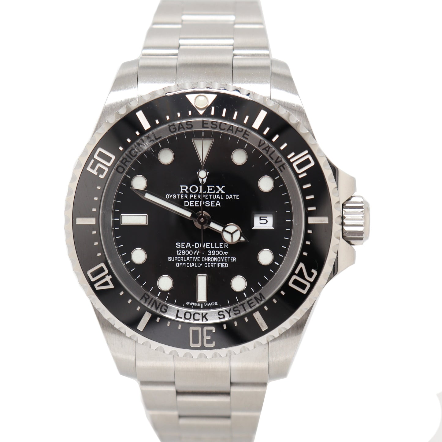 Rolex Sea-Dweller Deepsea Stainless Steel 44mm Black Dot Dial Watch Reference# 116660 - Happy Jewelers Fine Jewelry Lifetime Warranty