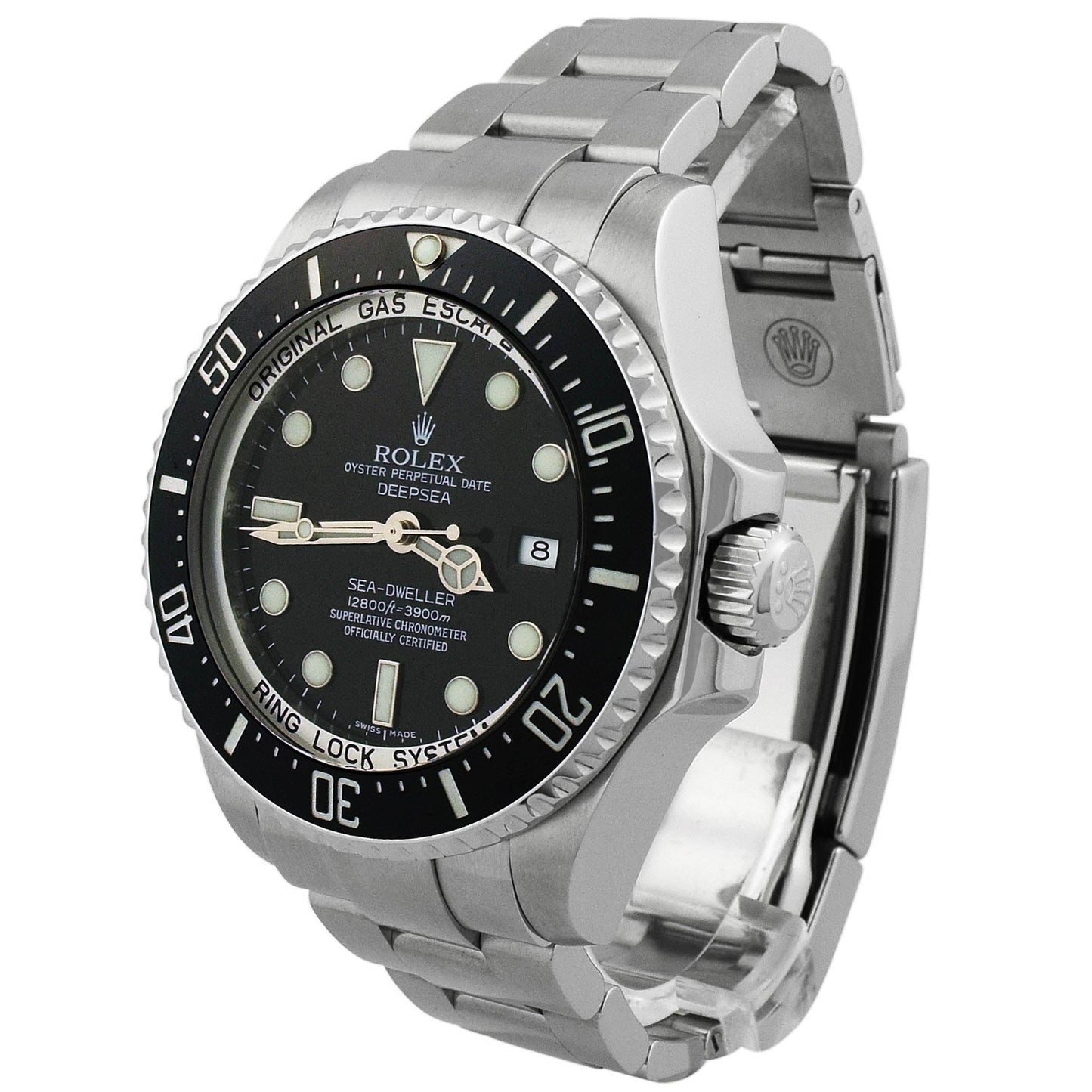 Rolex Men's Sea Dweller Stainless Steel 44mm Black Dot Dial Watch Ref #: 126660 - Happy Jewelers Fine Jewelry Lifetime Warranty