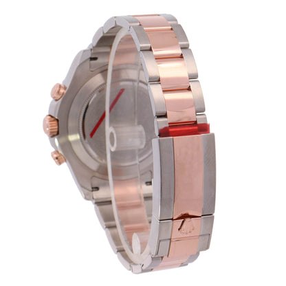 Rolex Yacht Master II 18K Rose Gold & Steel 44mm White Dial Watch Reference#: 116681 - Happy Jewelers Fine Jewelry Lifetime Warranty