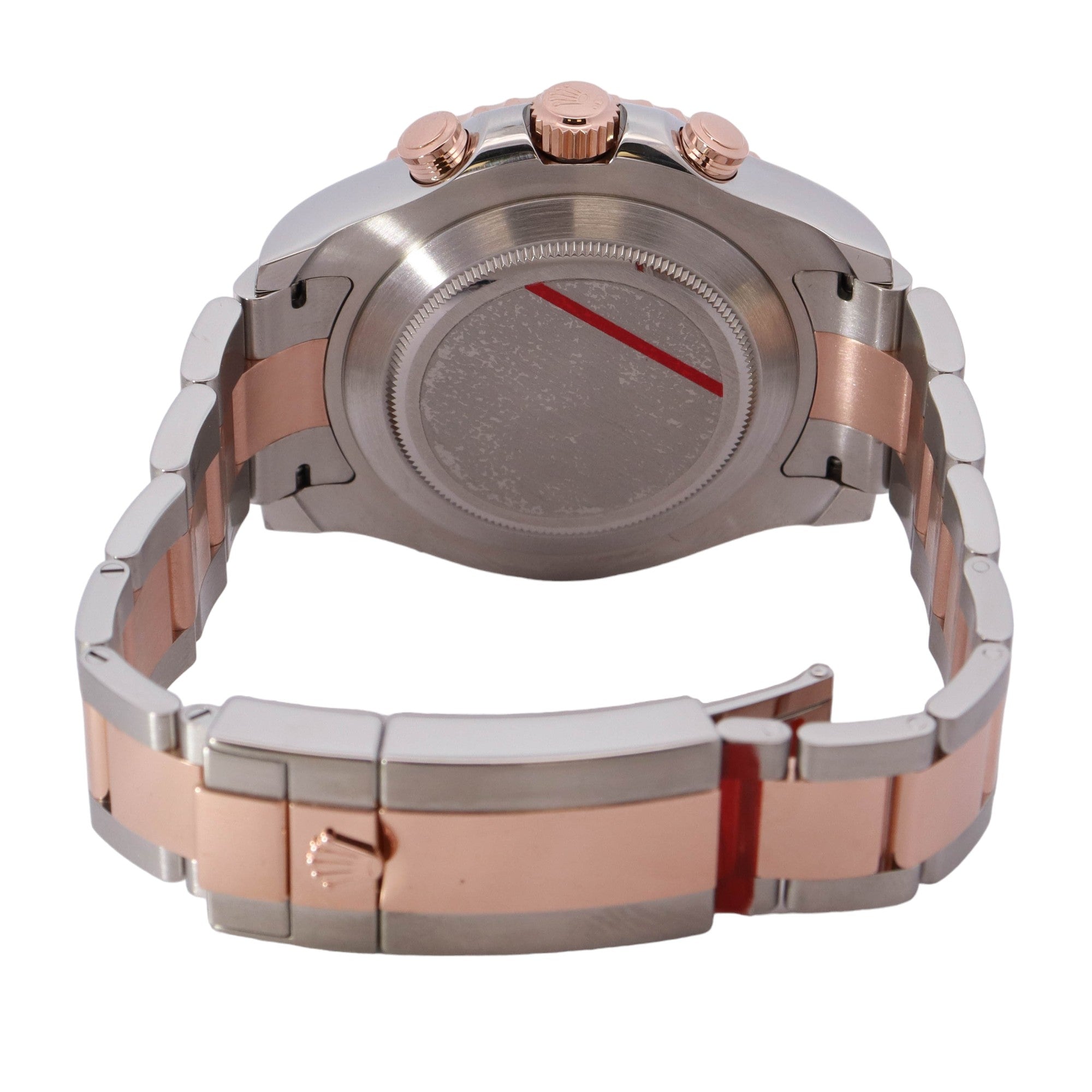 Rolex Yacht Master II 18K Rose Gold & Steel 44mm White Dial Watch Reference#: 116681 - Happy Jewelers Fine Jewelry Lifetime Warranty