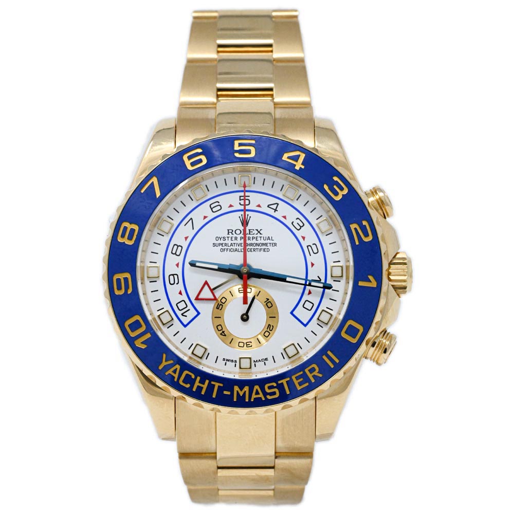 Rolex Yacht-Master II 44mm White Dial Watch Ref# 116688 - Happy Jewelers Fine Jewelry Lifetime Warranty