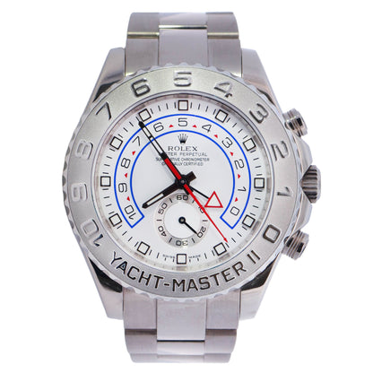 Rolex Yacht-Master II 44mm White Dial Watch Ref# 116689 - Happy Jewelers Fine Jewelry Lifetime Warranty