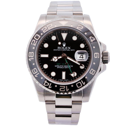 Rolex GMT-Master II 40mm Black Dial Watch Ref# 116710LN - Happy Jewelers Fine Jewelry Lifetime Warranty