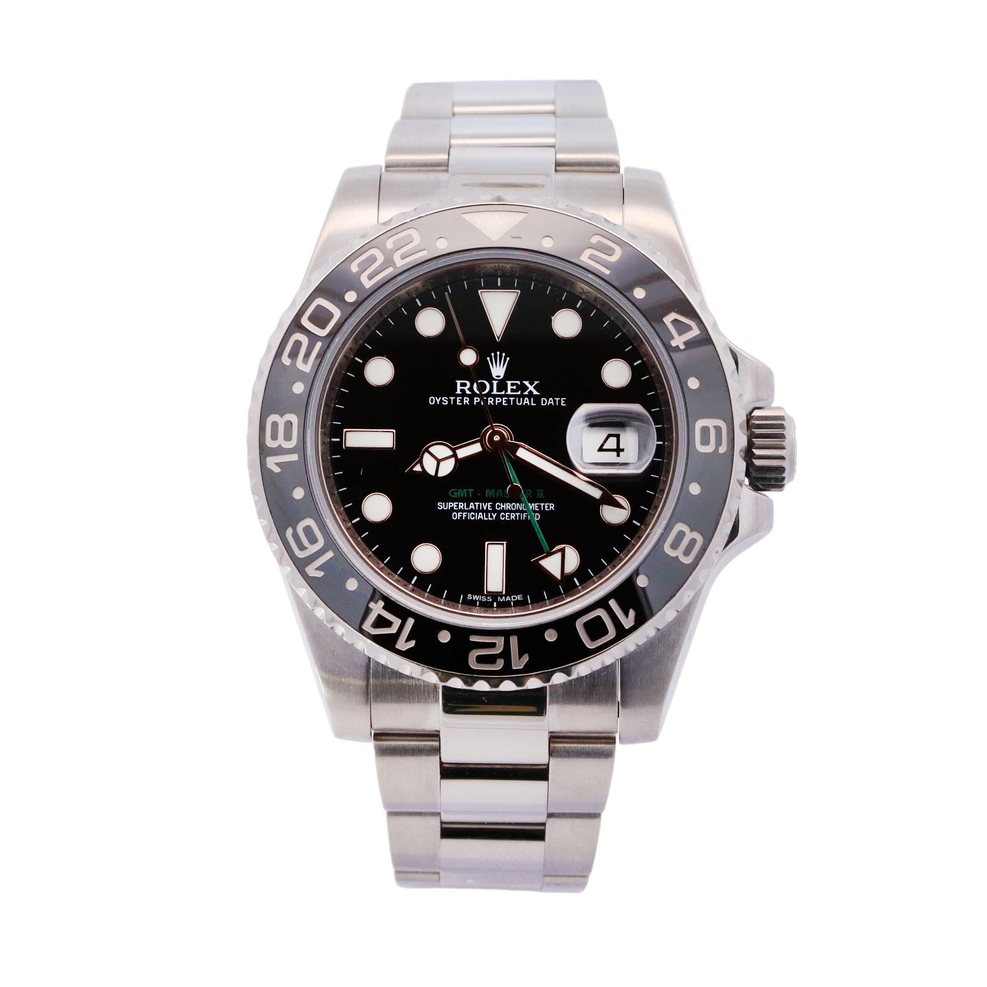 Rolex GMT-Master II 40mm Black Dial Watch Ref# 116710LN - Happy Jewelers Fine Jewelry Lifetime Warranty