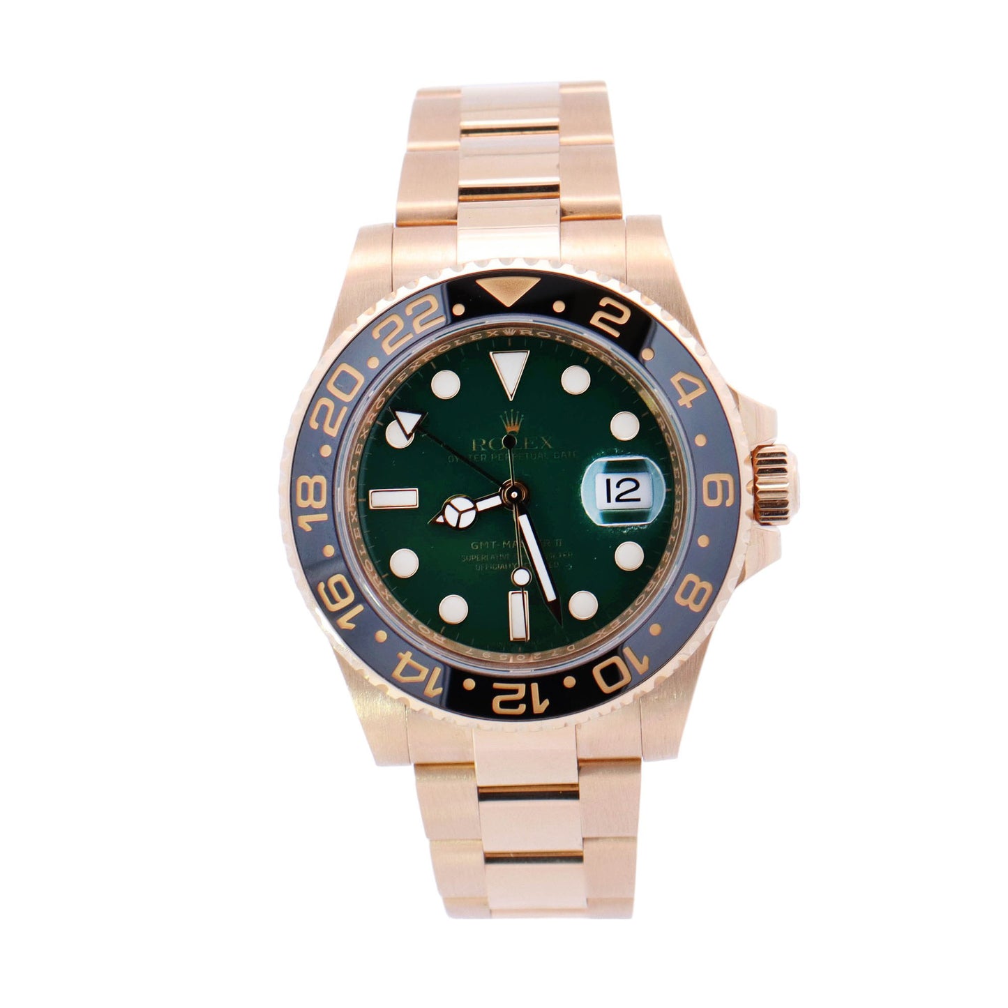 Rolex GMT-Master II 40mm Green Dial Ref# 116718