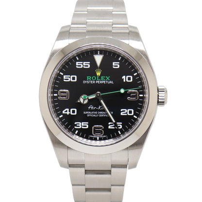 Rolex Air-King 40mm Black Dial Watch Ref# 116900 - Happy Jewelers Fine Jewelry Lifetime Warranty