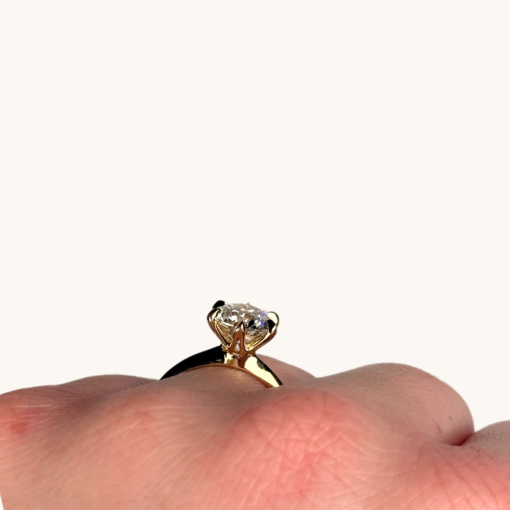 2.28 Round Lab Diamond Engagement Ring