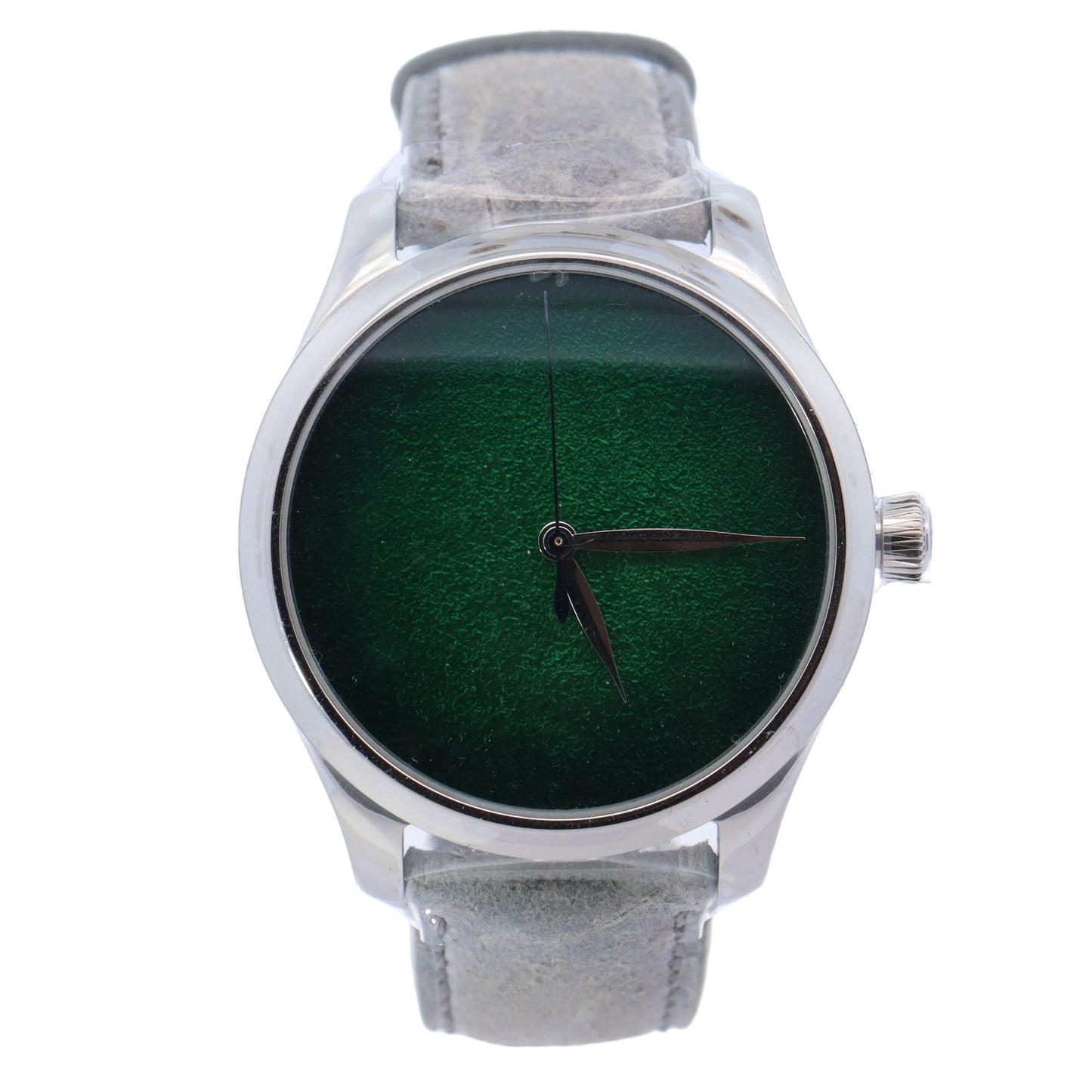 H. Moser & Cie Endeaver Centre Seconds "Concept Lime Green" Stainless Steel 40mm Green Enamel Dial Watch Reference# 1200-1233 - Happy Jewelers Fine Jewelry Lifetime Warranty