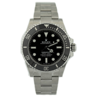Rolex Submariner 41mm Black Dial Watch Ref# 124060 - Happy Jewelers Fine Jewelry Lifetime Warranty