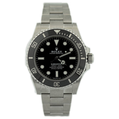 Rolex Submariner No-Date 41mm Black Dial Watch Ref# 124060 - Happy Jewelers Fine Jewelry Lifetime Warranty