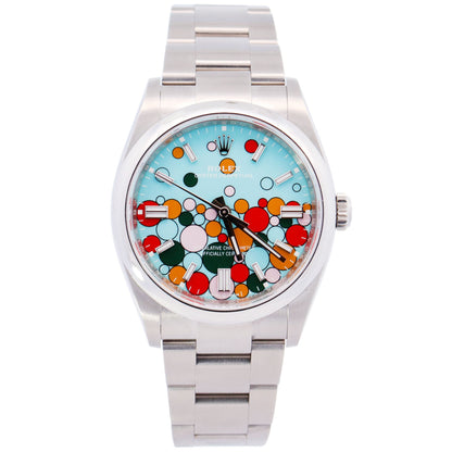 Rolex Oyster Perpetual 41mm Celebration Dial Watch Ref# 124300 - Happy Jewelers Fine Jewelry Lifetime Warranty