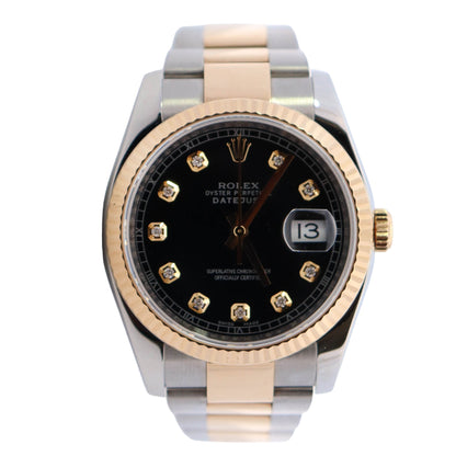 Rolex Datejust 36mm Black Dial Watch Ref# 126233 - Happy Jewelers Fine Jewelry Lifetime Warranty