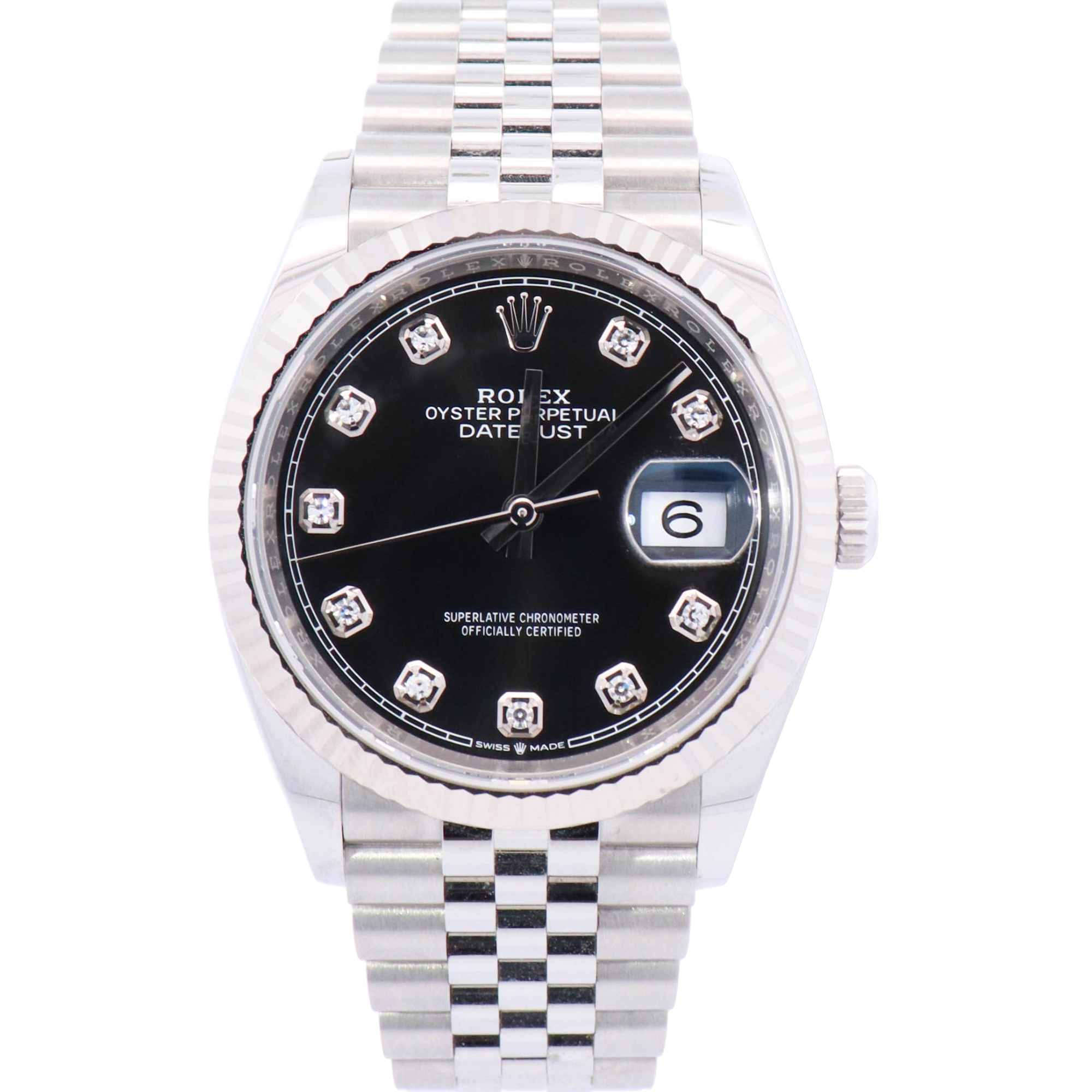 Rolex Datejust 36mm Black Dial Watch Ref# 126234 - Happy Jewelers Fine Jewelry Lifetime Warranty
