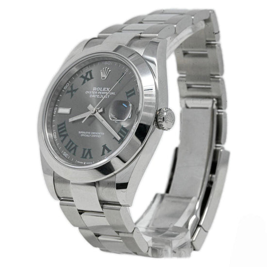 Load image into Gallery viewer, Rolex Men&amp;#39;s Datejust 41 Stainless Steel 41mm Wimbledon Dial Watch Reference #: 126300 - Happy Jewelers Fine Jewelry Lifetime Warranty
