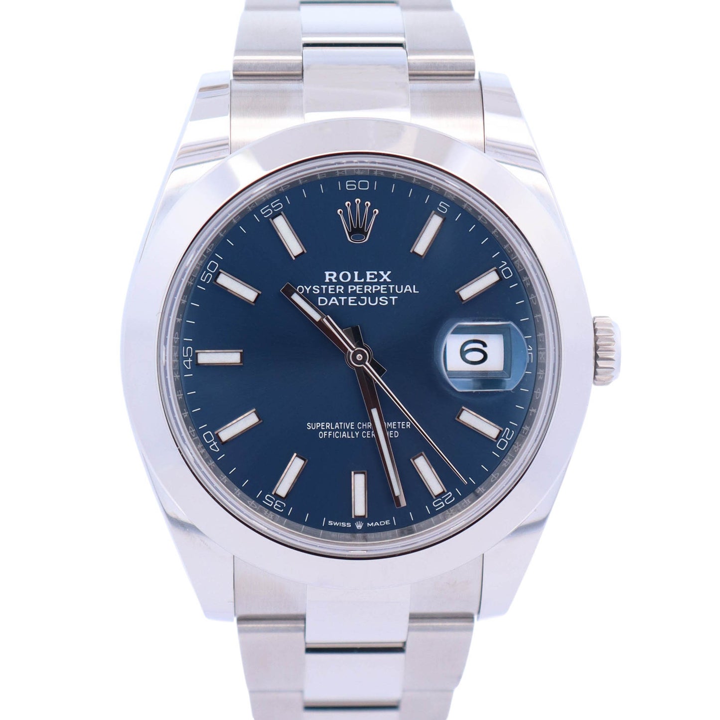 Rolex Datejust 41mm Blue Dial Watch Ref# 126300