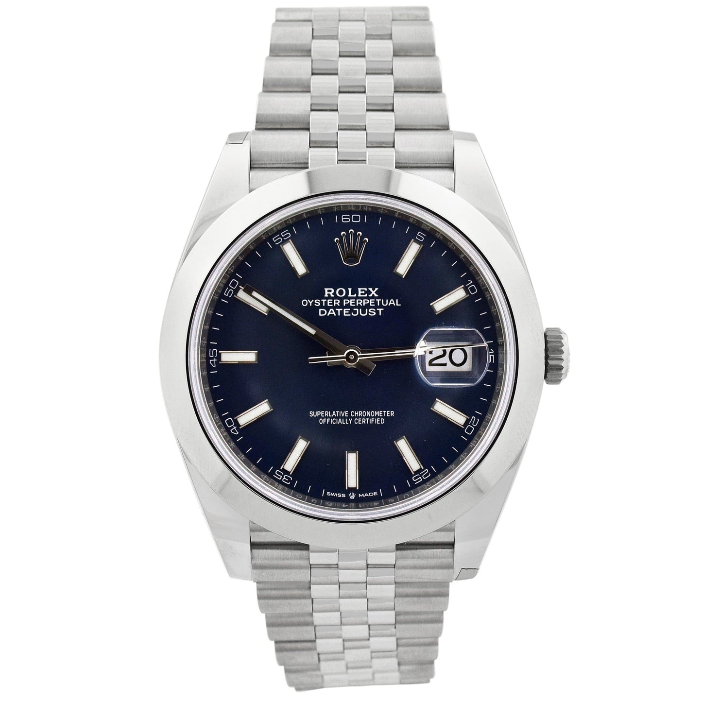 Rolex Datejust 41mm Blue Dial Watch Ref# 126300