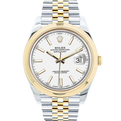 Rolex Datejust 41mm White Dial Watch Ref# 126303 - Happy Jewelers Fine Jewelry Lifetime Warranty
