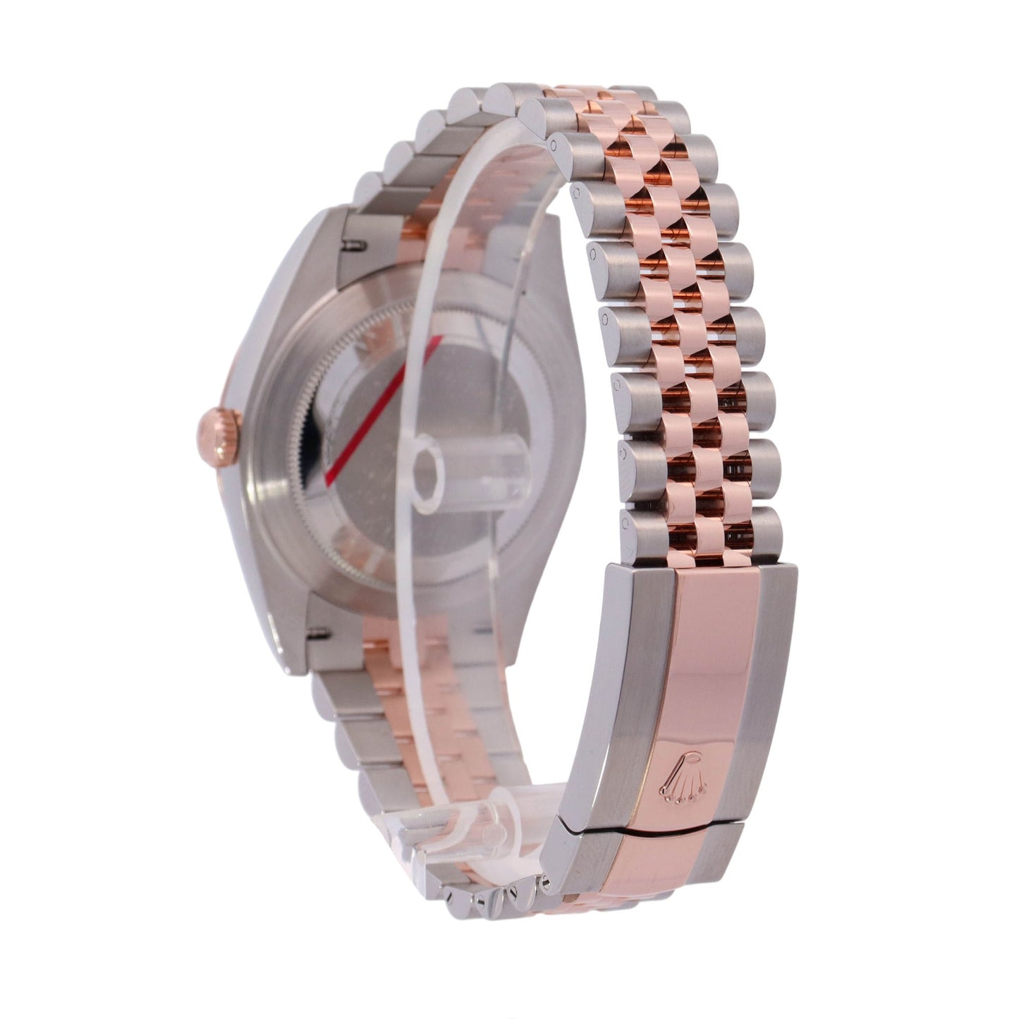 Rolex Datejust 41mm Everose Gold & Stainless Steel Sundust Pink Diamond Dial Watch Reference# 126301 - Happy Jewelers Fine Jewelry Lifetime Warranty