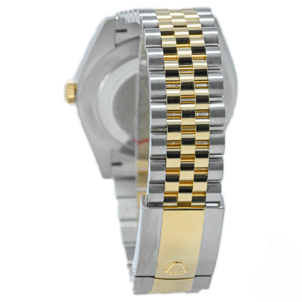 Rolex Datejust 41mm 18K Yellow Gold & Stainless Steel Wimbledon Dial Watch #: 126333 - Happy Jewelers Fine Jewelry Lifetime Warranty