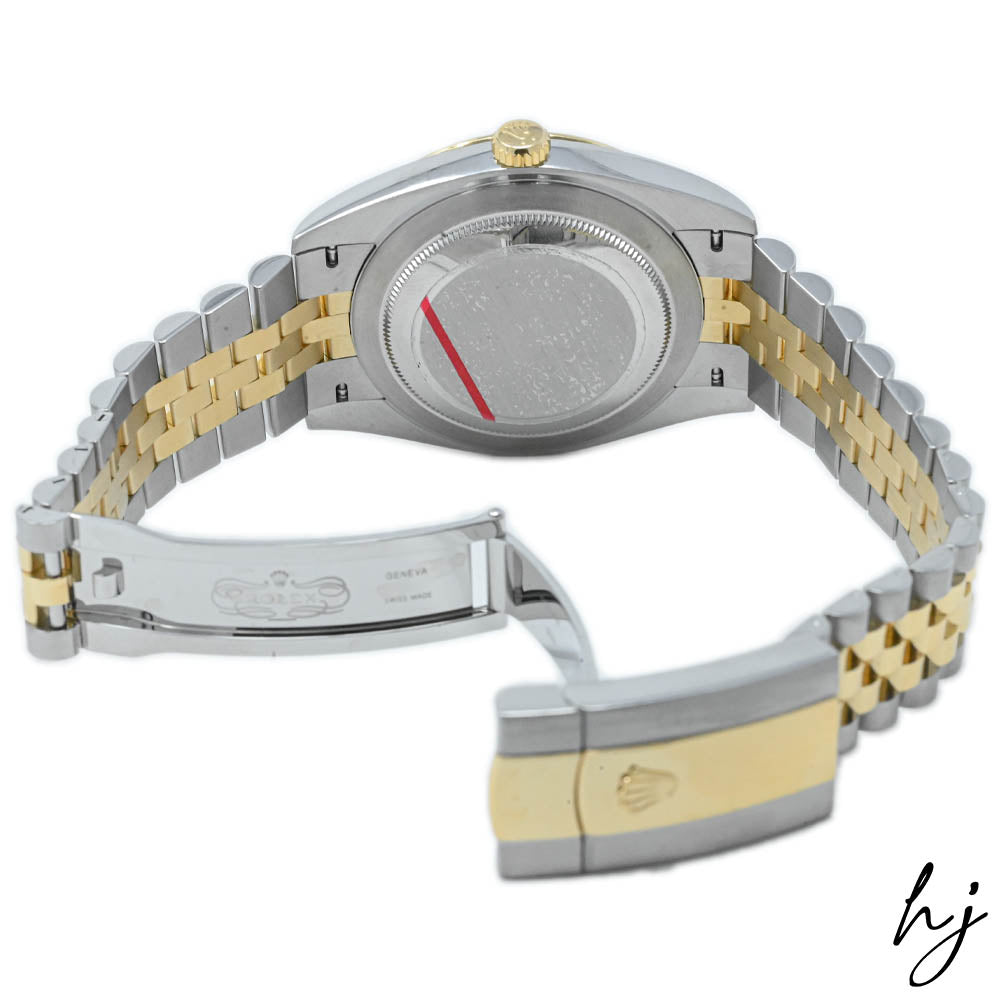 Rolex Datejust Two Tone Yellow Gold & Steel 41mm Wimbledon Dial Watch Reference#: 126333 - Happy Jewelers Fine Jewelry Lifetime Warranty