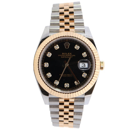 Rolex Datejust 41mm Black Dial Watch Ref# 126333 - Happy Jewelers Fine Jewelry Lifetime Warranty