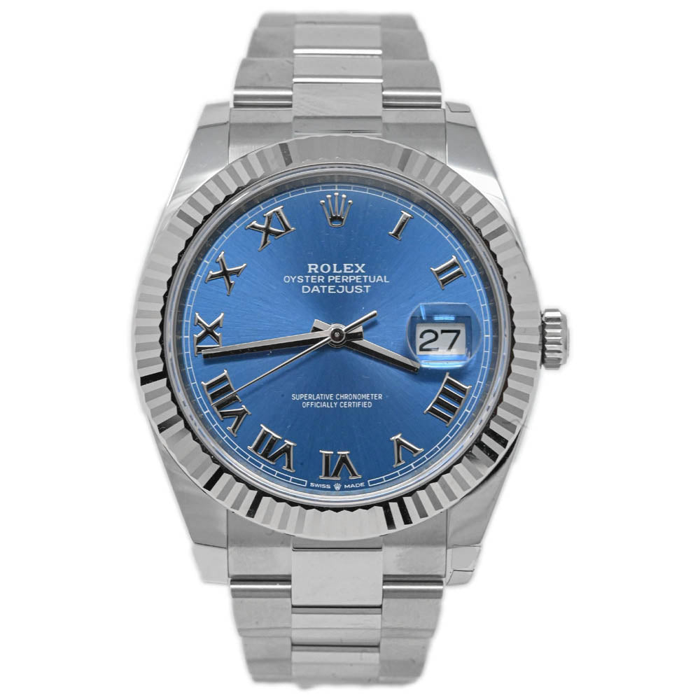 Rolex Datejust 41mm Blue Dial Watch Ref# 126334