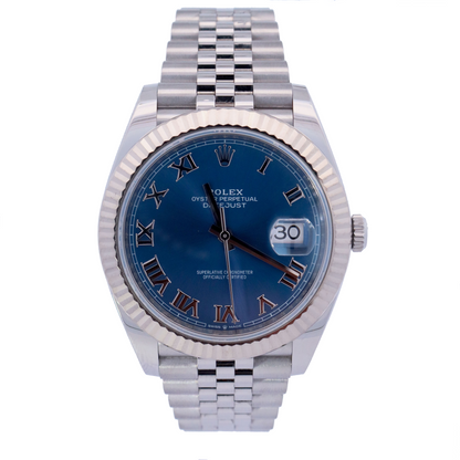 Rolex Datejust 41mm Blue Dial Watch Ref# 126334 - Happy Jewelers Fine Jewelry Lifetime Warranty