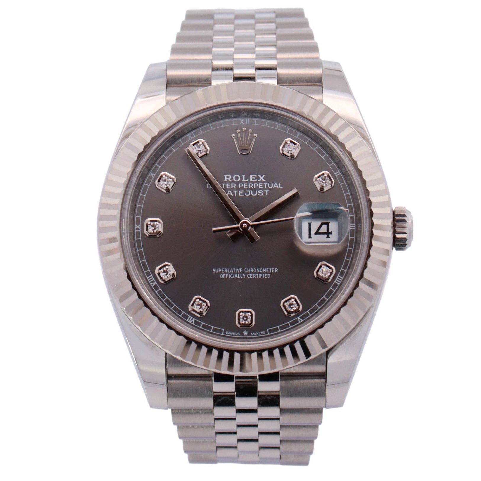 Rolex Datejust 41mm Rhodium Dial Watch Ref# 126334 - Happy Jewelers Fine Jewelry Lifetime Warranty