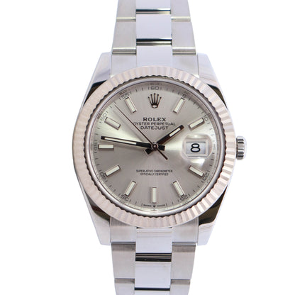 Rolex Datejust 41mm Silver Dial Watch Ref# 126334 - Happy Jewelers Fine Jewelry Lifetime Warranty