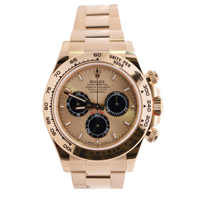 Rolex Daytona 40mm Yellow Gold Champagne Dial Ref# 126508 - Happy Jewelers Fine Jewelry Lifetime Warranty